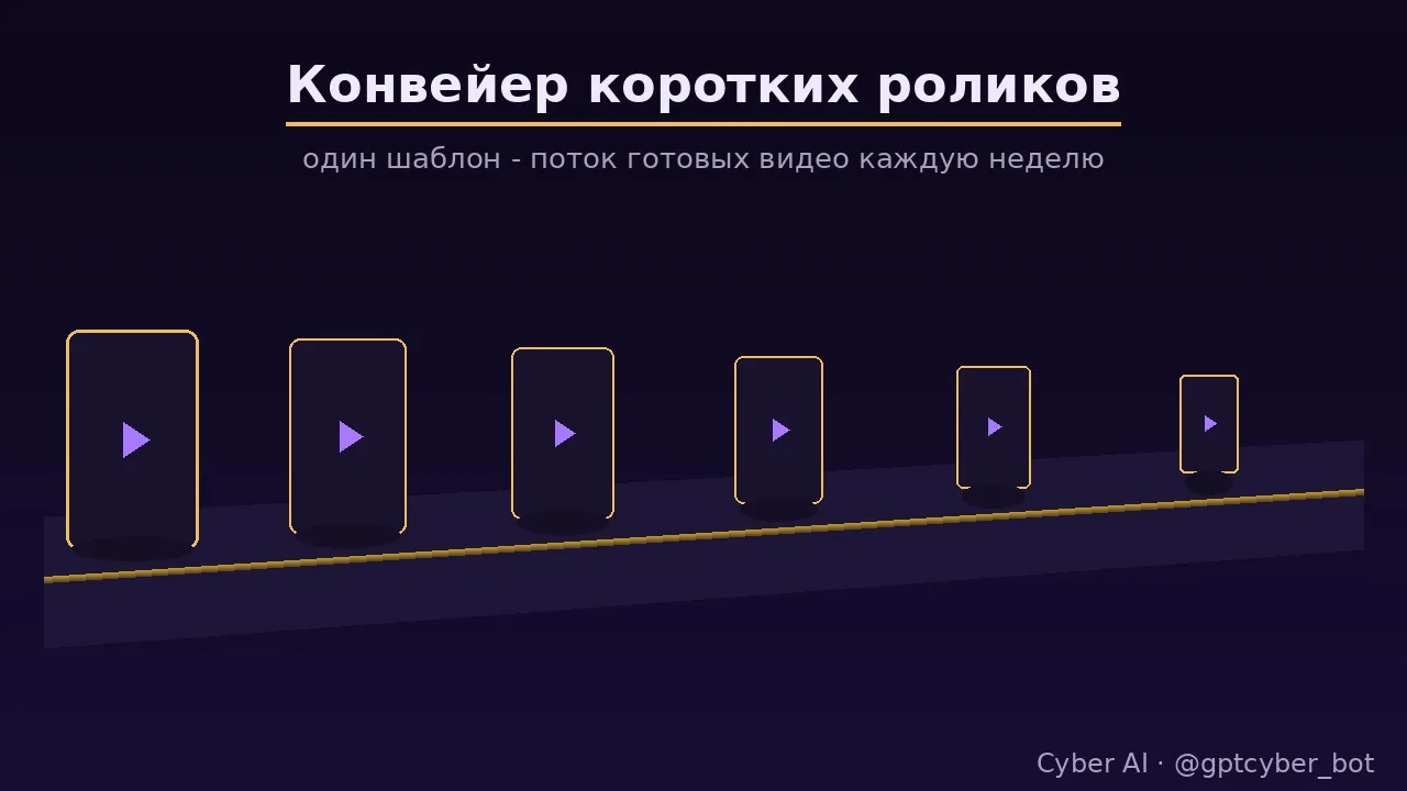Конвейер: один шаблон - поток роликов