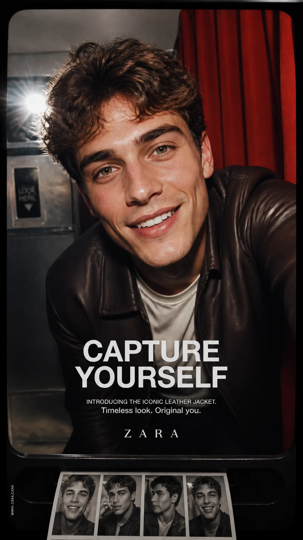 A premium 9:16 fashion advertising poster.Main