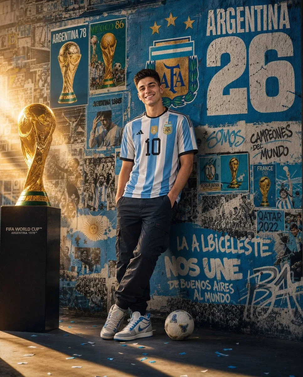 Ultra-realistic sports advertising poster featuring a