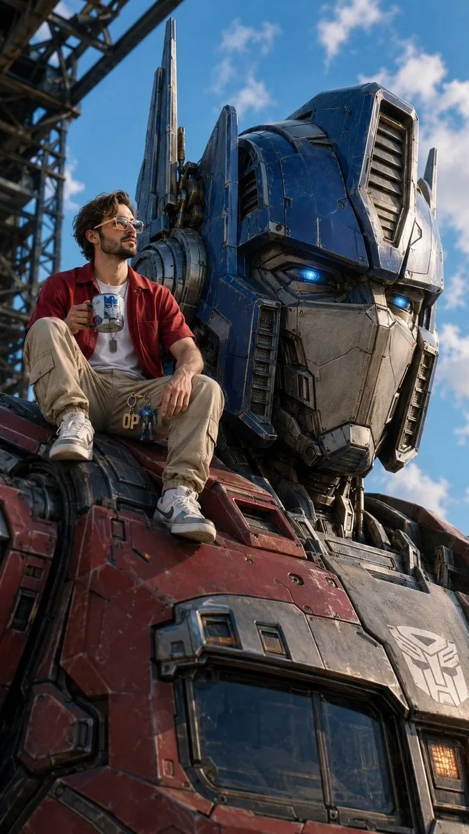 A realistic close-up of the giant