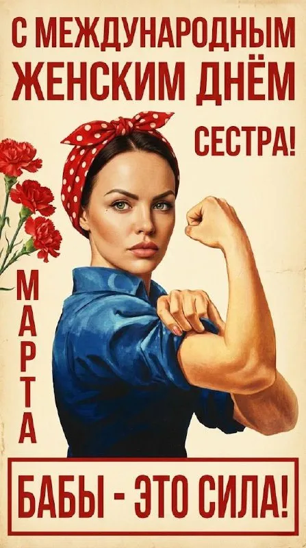 Открытка с 8 марта