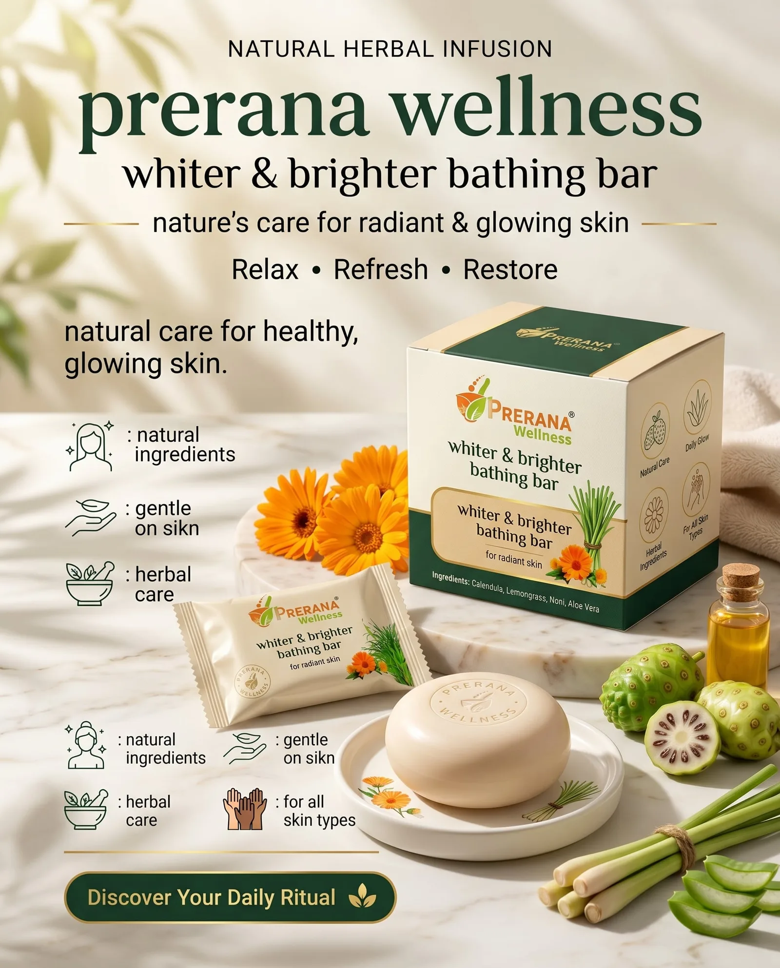 Create a premium wellness advertising poster
