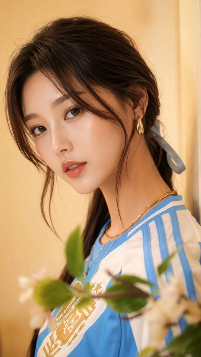 Ultra-realistic close-up portrait of a beautiful