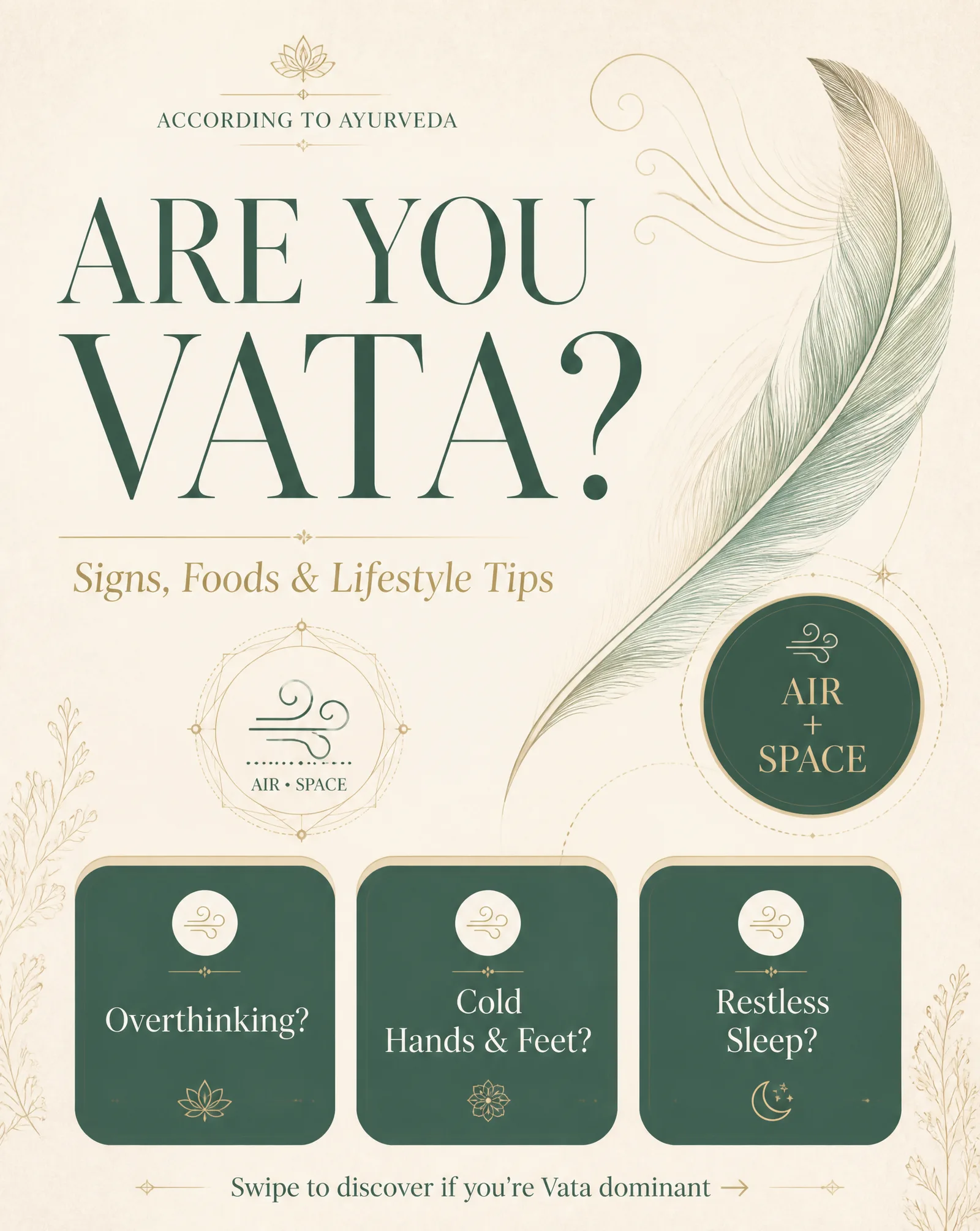 Create a luxury Ayurveda Instagram carousel