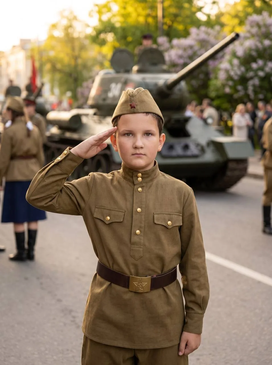 Мальчик в военной форме