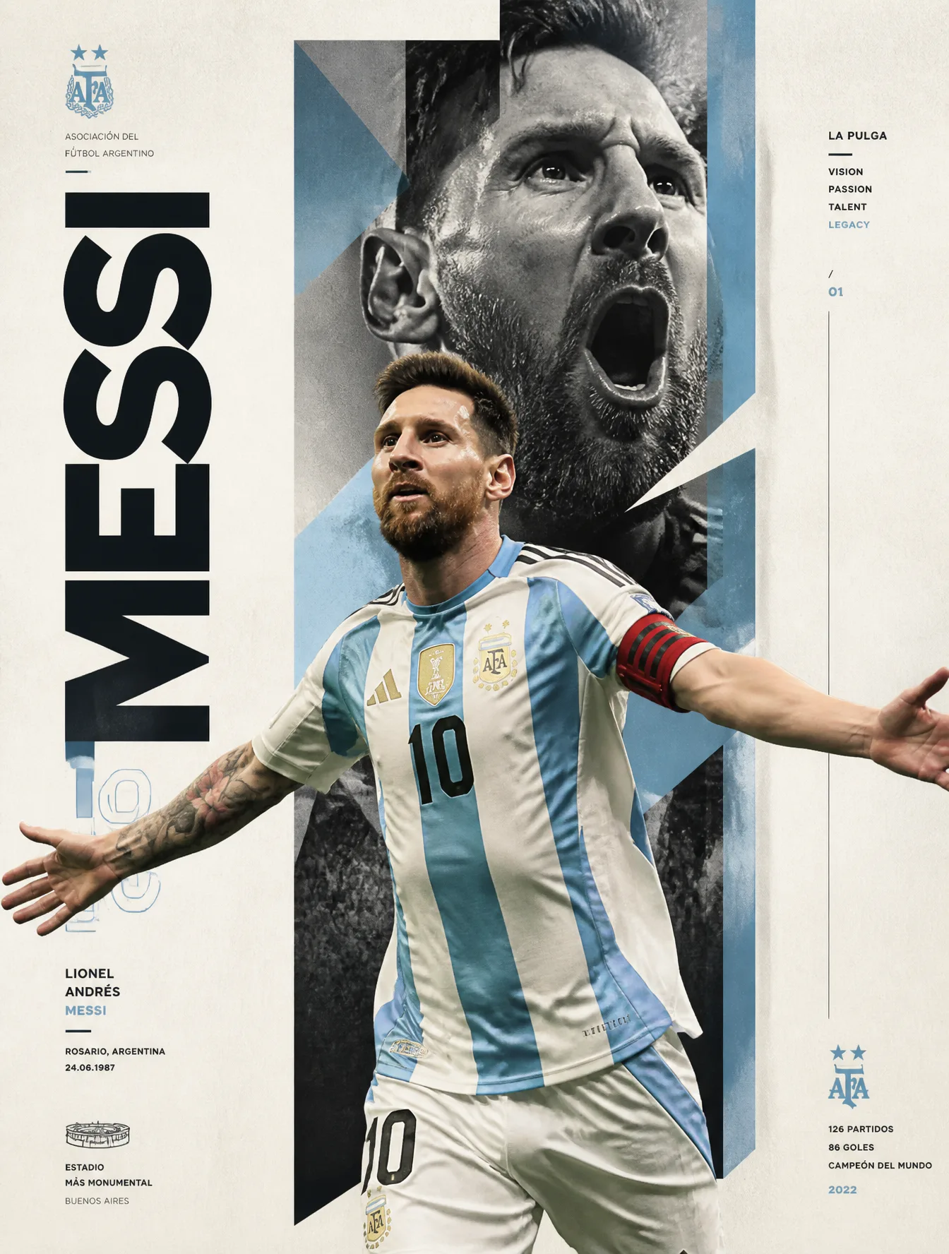 Create an ultra-premium sports poster featuring