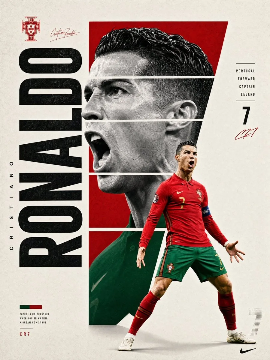 A professional sports graphic design poster