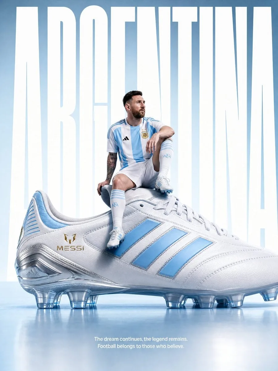 Create an ultra-premium Argentina commercial poster