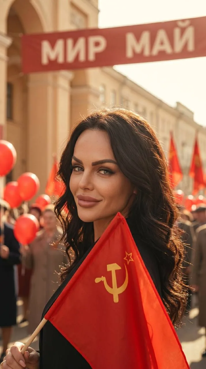 Девушка на параде