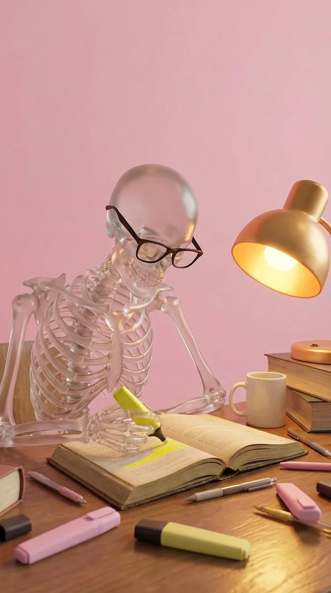 Create a high-quality stylized 3D render of a clear, tran...