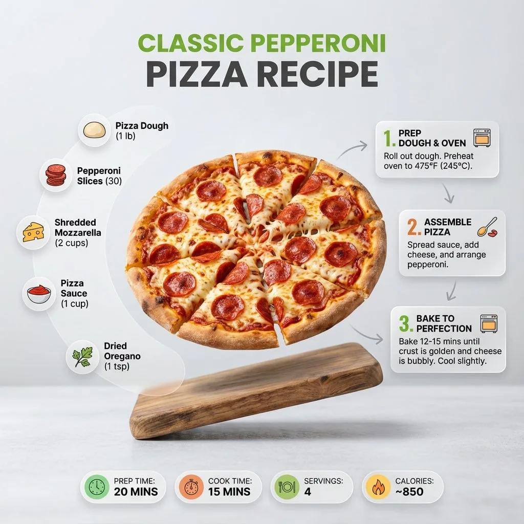 Ultra-clean modern recipe infographic. Showcase [FOOD] in...