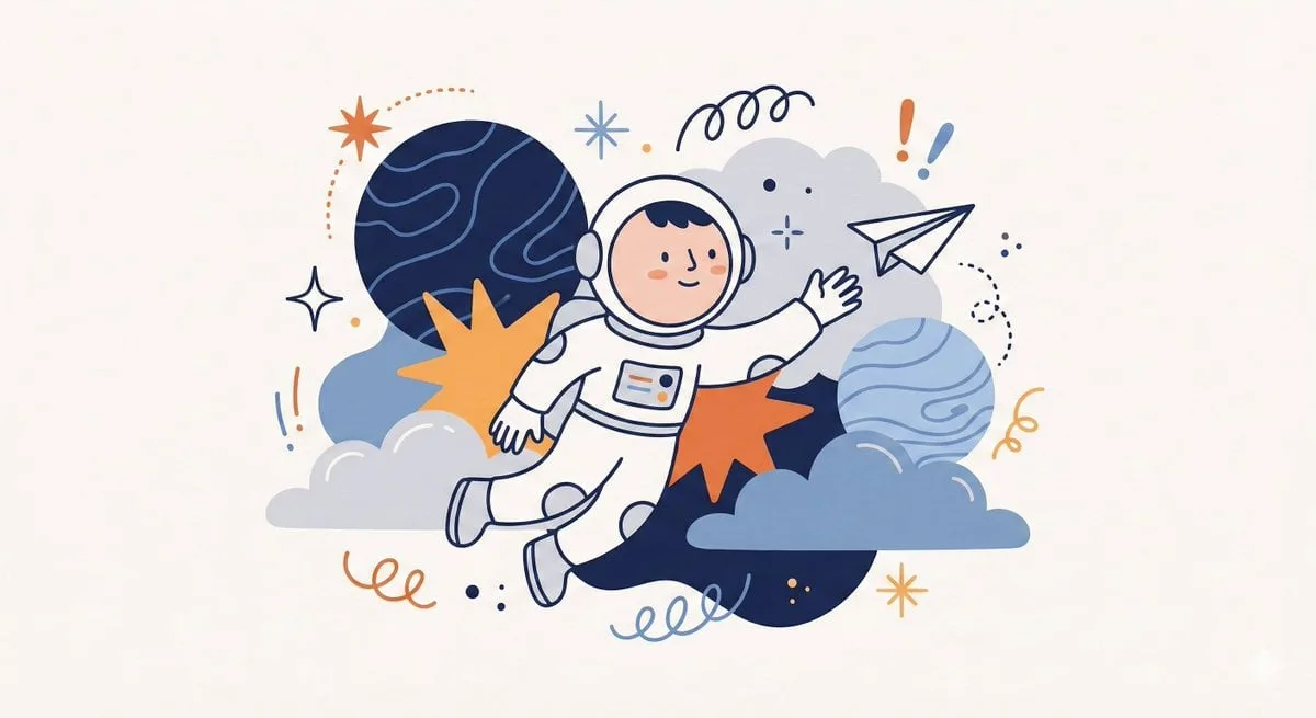 Create a whimsical, playful illustration featuring [CHARA...