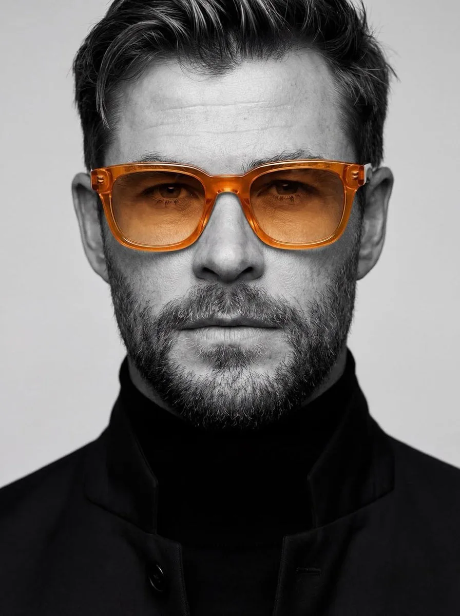 Ultra-realistic studio portrait of a man, close-up headsh...