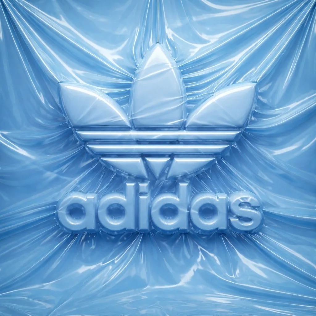 logo completely wrapped in a single layer of elastic plas...