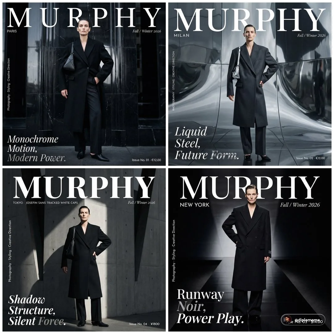 Murphy magazine fashion editorial photograph. Androgynous...
