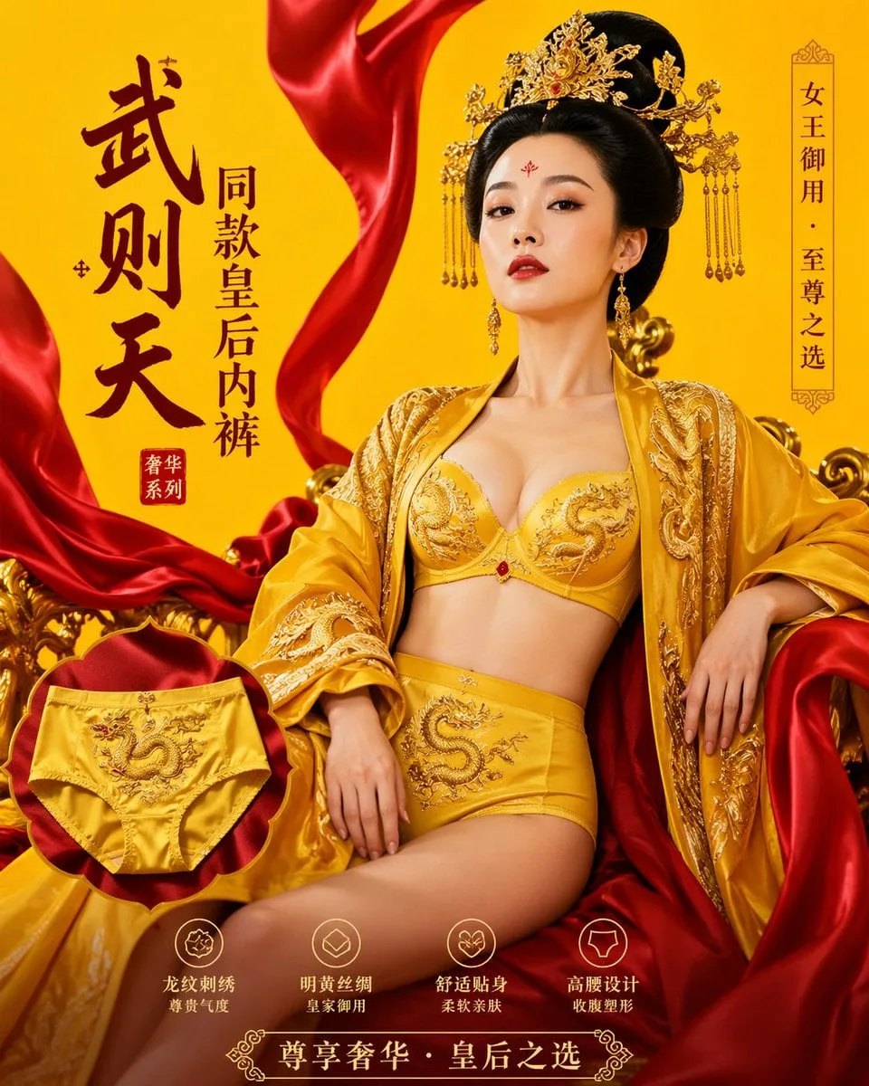 Advertising blockbuster of Wu Zetian's same style of queen's underwea…