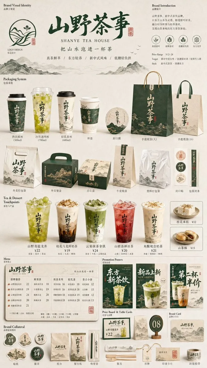 Generate a series of visual diagrams [Catering Brand Contact Matrix] …