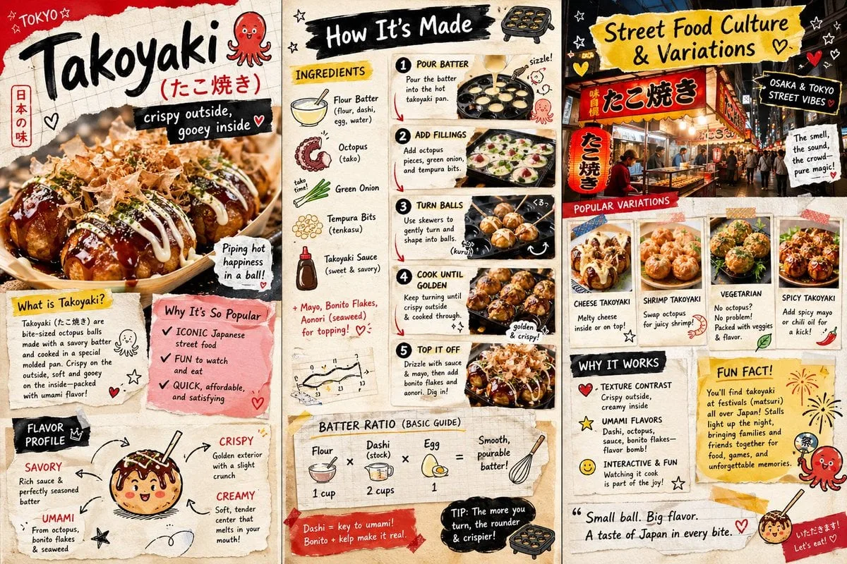 Create a vibrant, colorful 3-page zine-style infographic ...