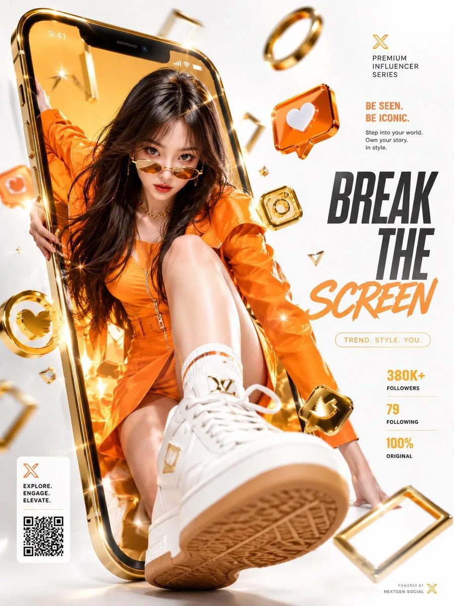 Dynamic luxury commercial advertising poster featuring a hyper-realis…