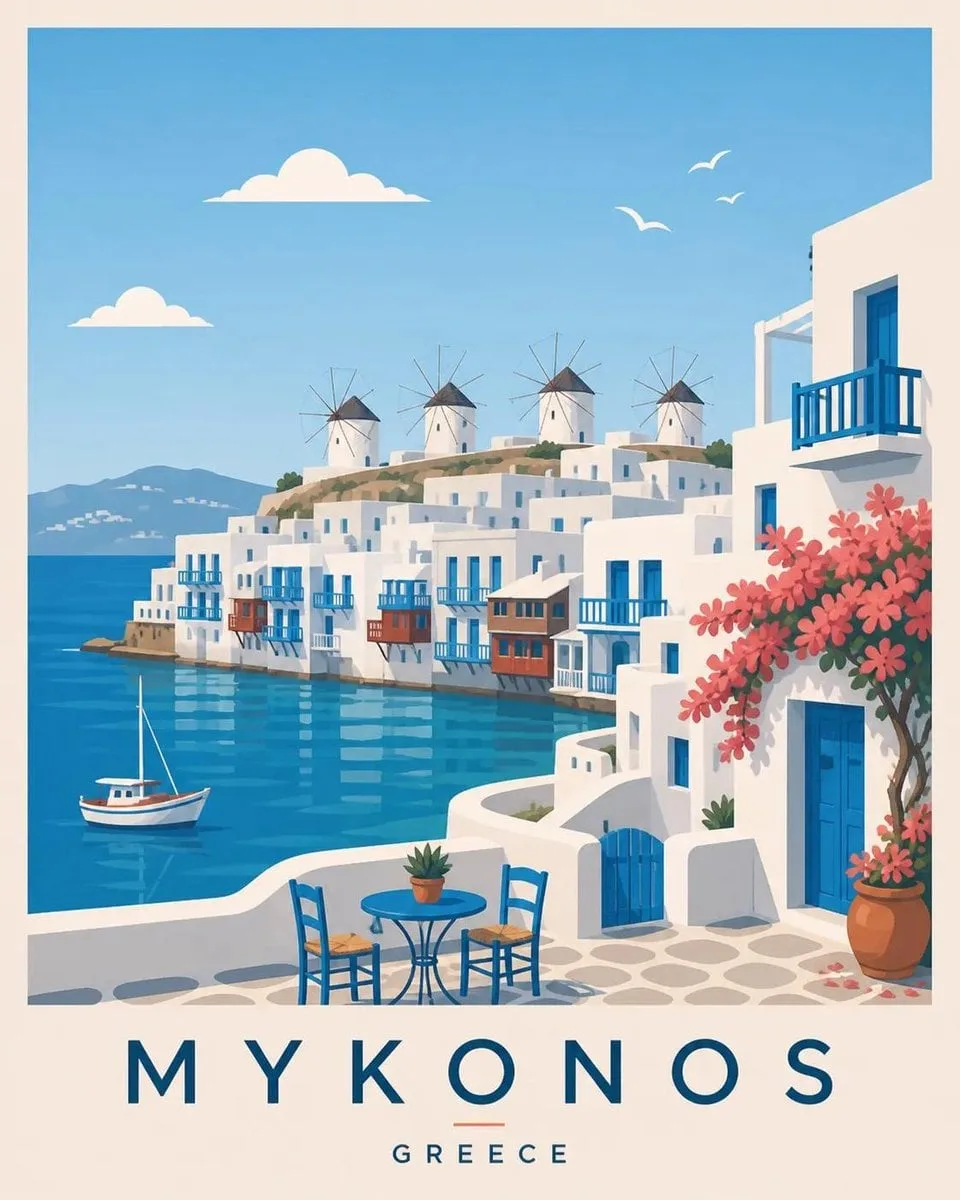 Create a premium editorial travel poster illustration of ...
