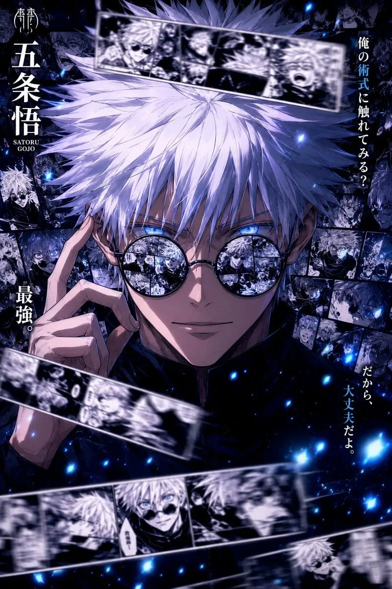 Ultra detailed anime manga character poster of [CHARACTER...