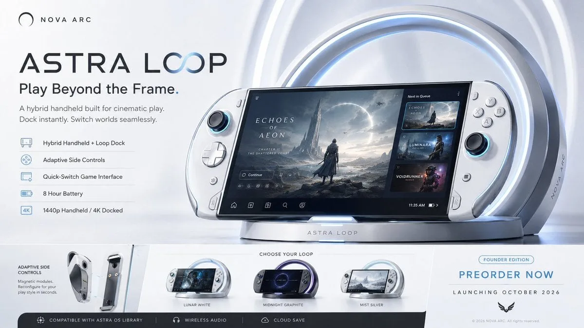Create a premium, highly believable Fictional Console / H...