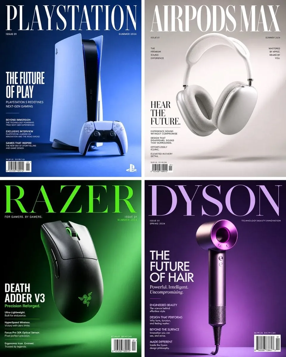 A world-class luxury magazine cover, 4:5 ratio, featuring...