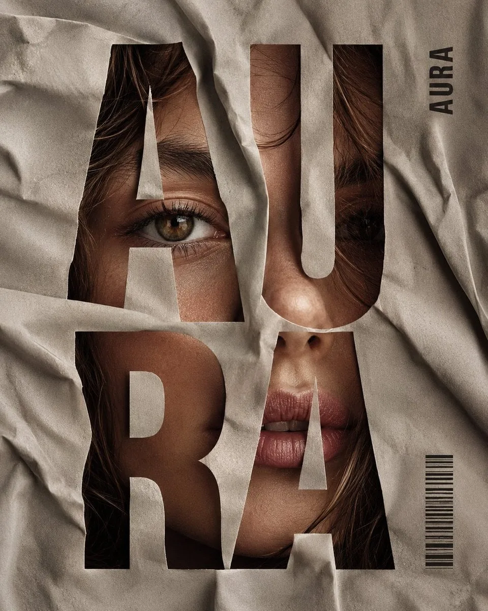 Vertical editorial poster portrait of [CHARACTER] with [H...