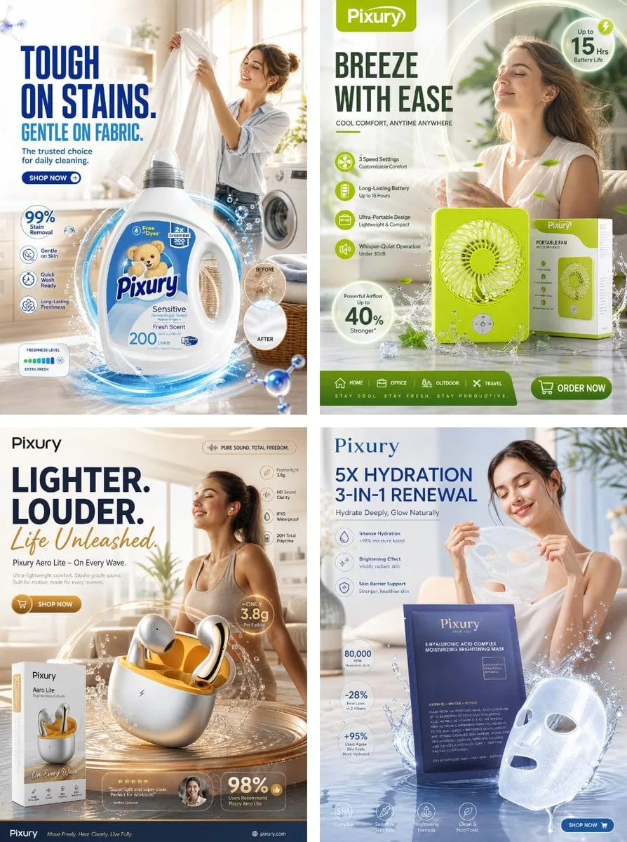 premium daily necessities social media marketing poster, ...