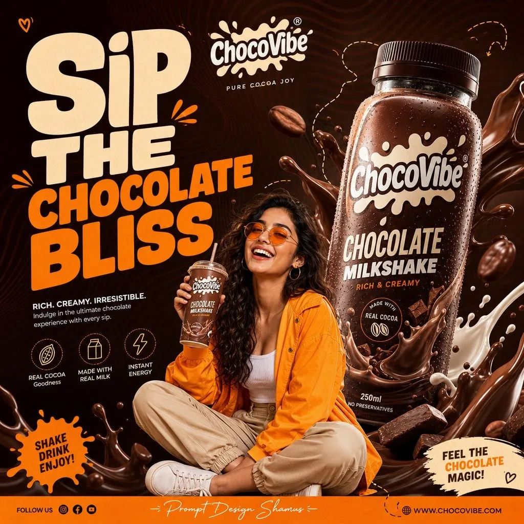 Create a premium Gen-Z commercial advertising poster for ...