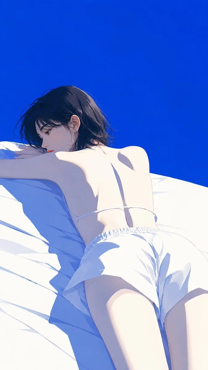 A high-end Japanese fashion magazine cover illustration, with the sub…