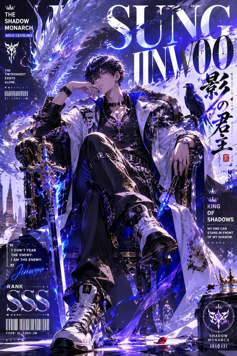 [CHARACTER NAME] Create a high-end anime fashion poster-s...