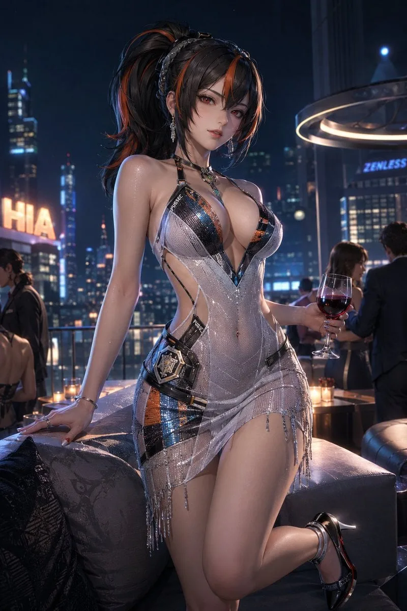 Ultra-luxury couture microdress, translating the selected...