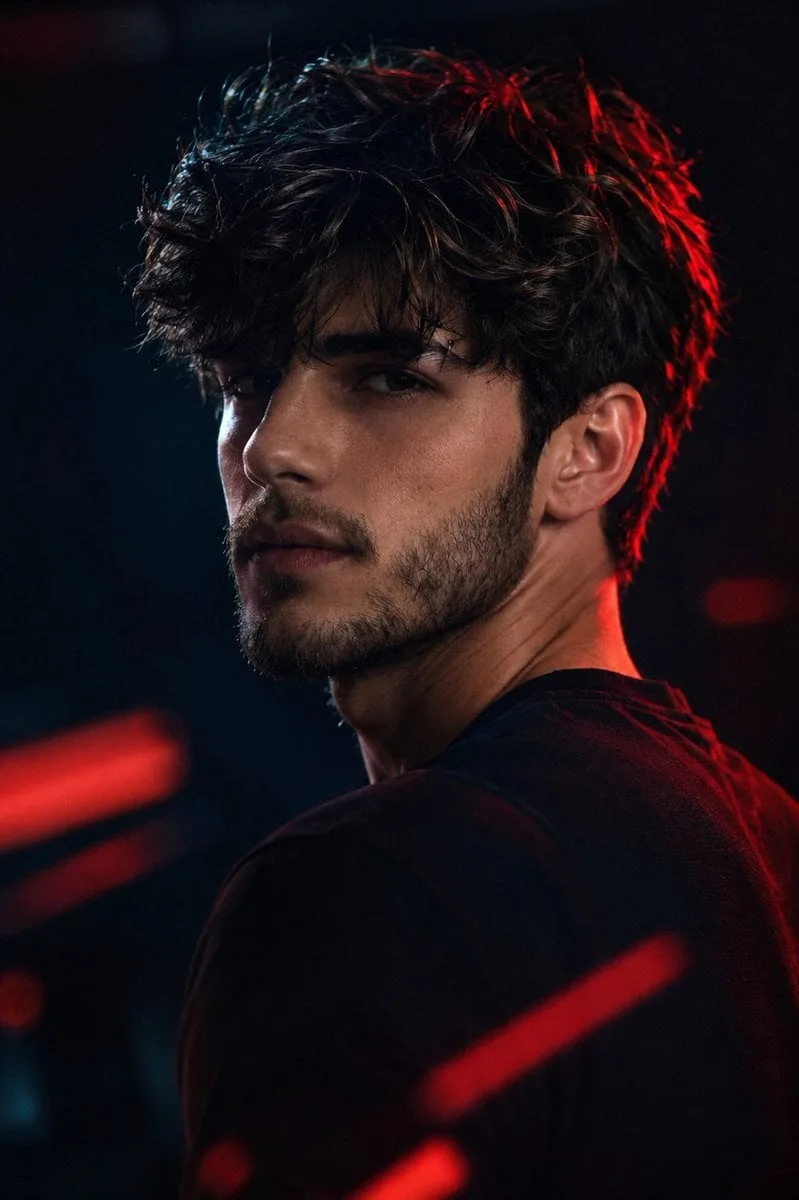 Ultra-realistic cinematic portrait of Arthur Ferreira, pr...