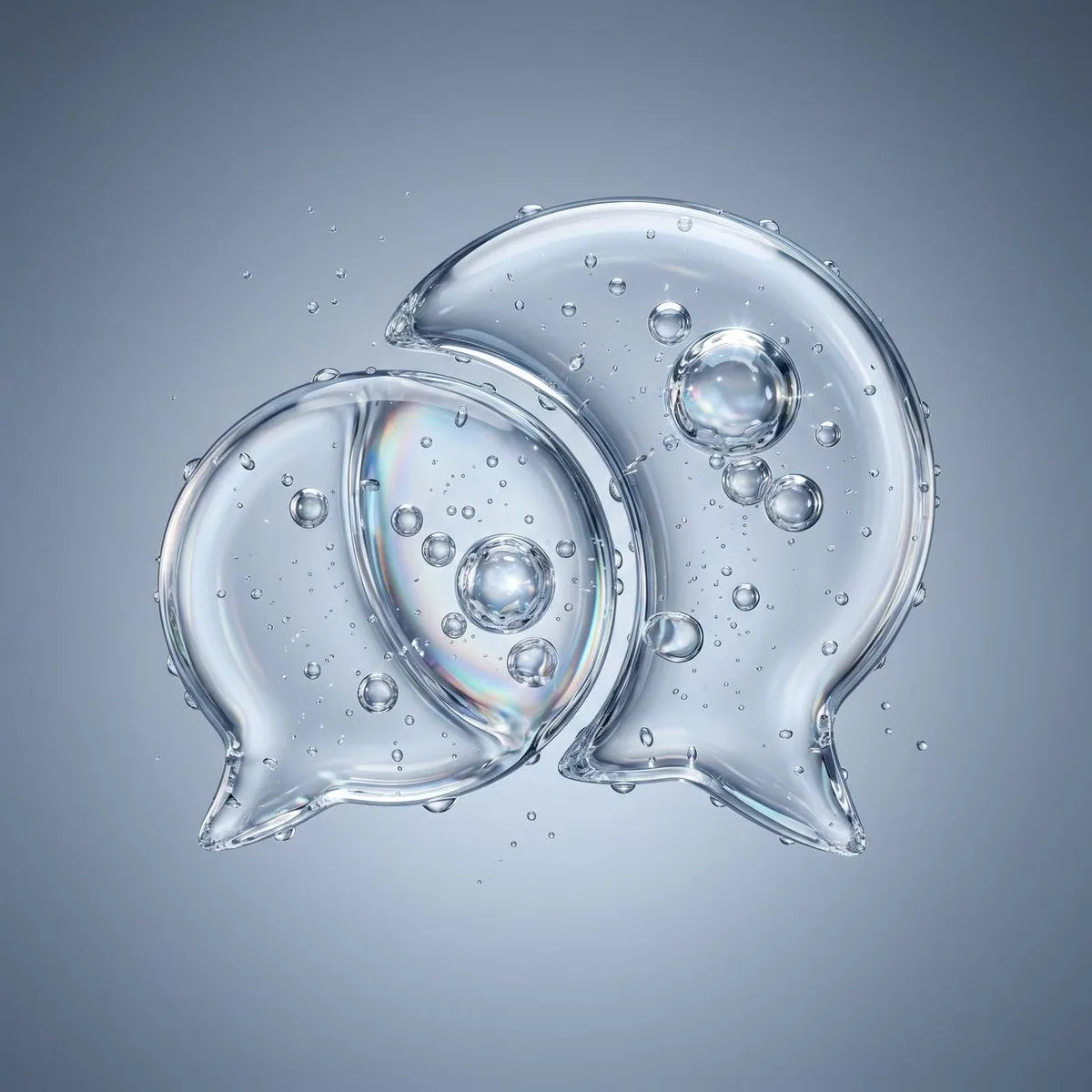 Transform [LOGO NAME] into a premium water-bubble logo wh...