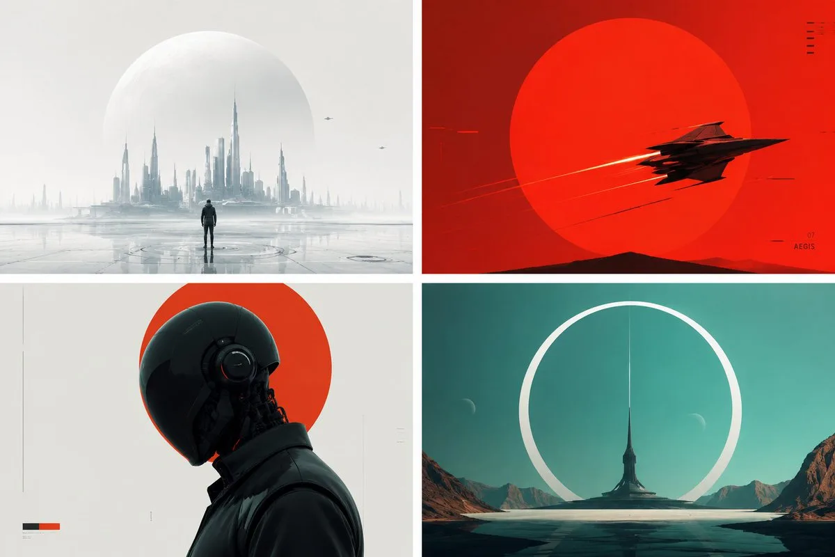 This prompt generates highly stylized, minimalist represe...