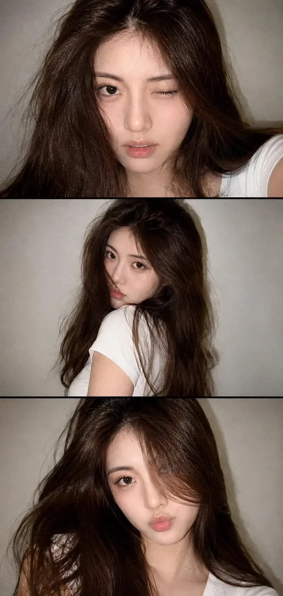 A vertical collage of three YZK photos. Using the uploade...