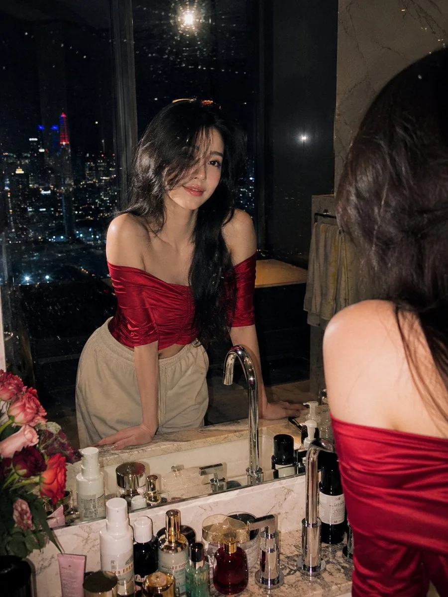 Ultra-realistic cinematic night portrait photography of a...
