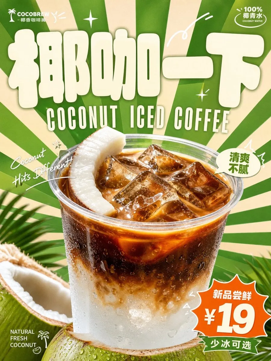 A bright and breezy retro commercial advertising visual is generated …