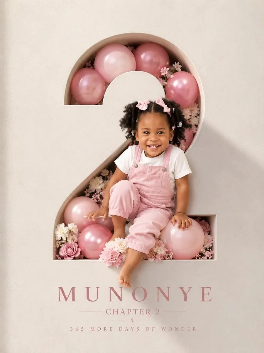 Professional luxury birthday poster, 3:4 ratio. Entire fr...