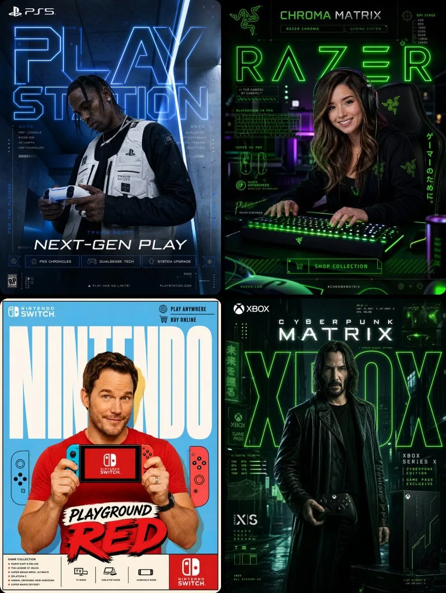 Gaming & Consoles (PlayStation, Xbox, Nintendo, Razer)