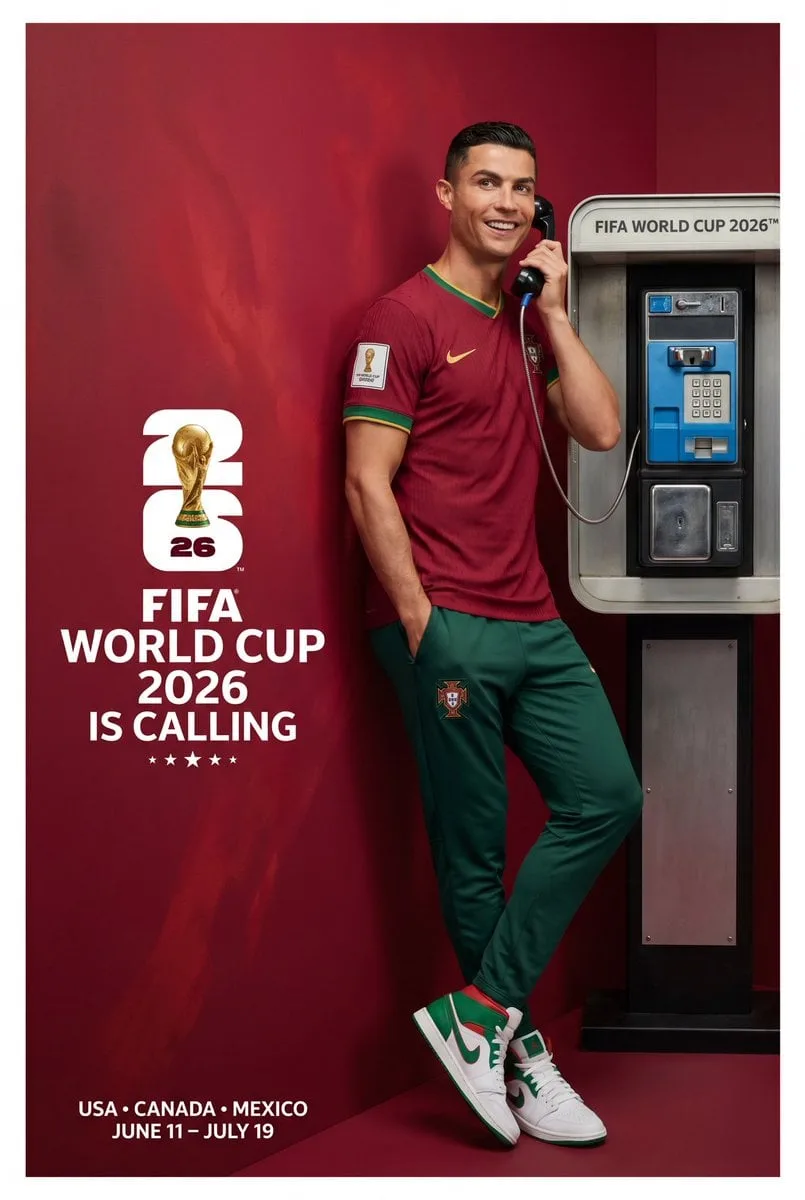 Create an ultra-premium FIFA World Cup 2026 global advert...