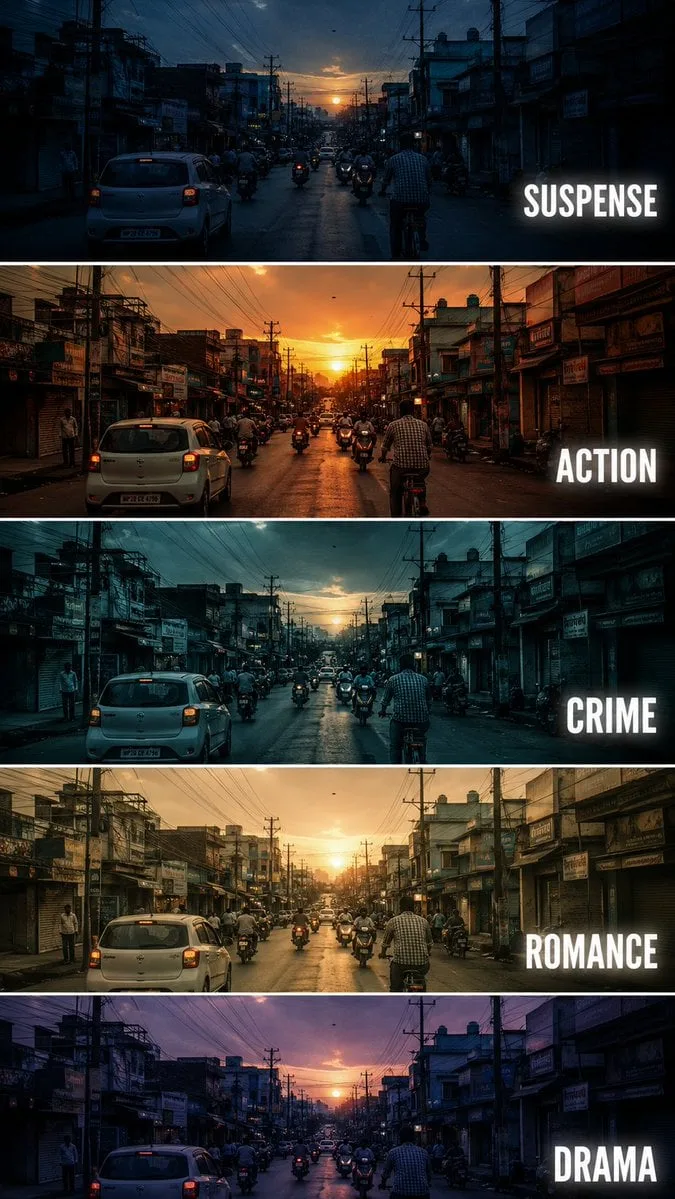 Create a vertical cinematic tutorial comparison poster sh...