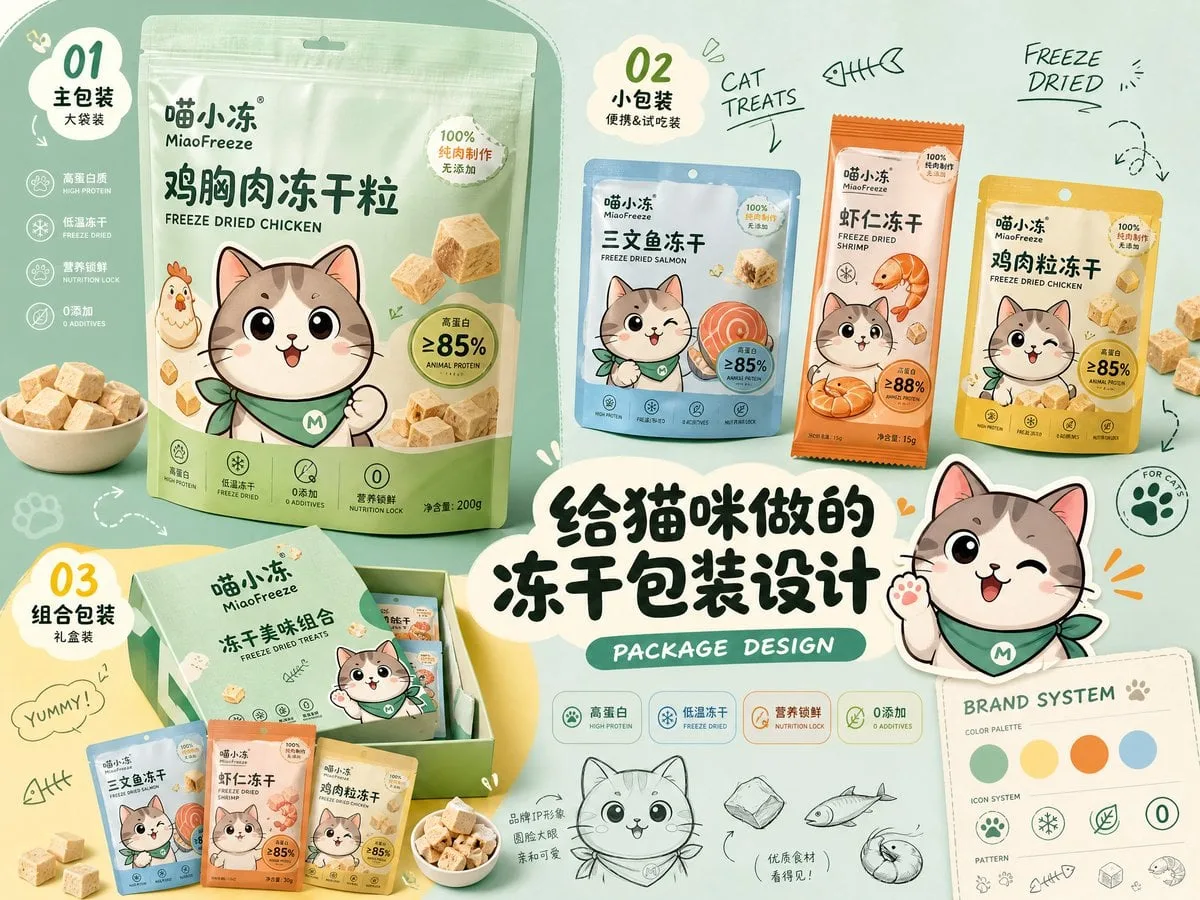 Please generate a horizontal 4:3 high-definition "Brand Packaging Des…