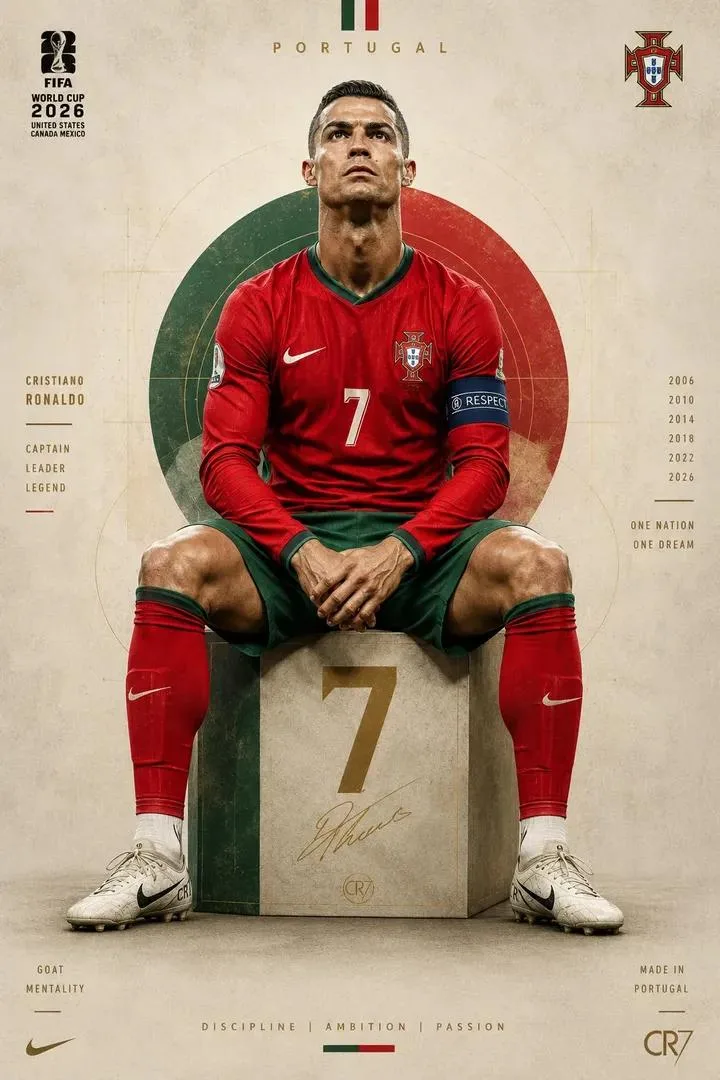 Ultra-detailed football portrait poster of a legendary Po...