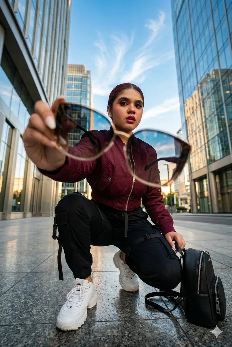 Use the provided female reference photo as the highest-pr...