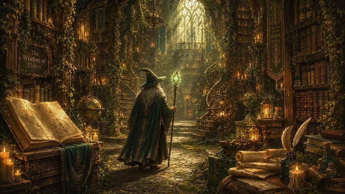 An enchanting illustration of [Subject] surrounded by lus...