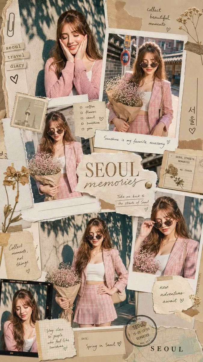 Transform the uploaded photo into a stylish aesthetic tra...
