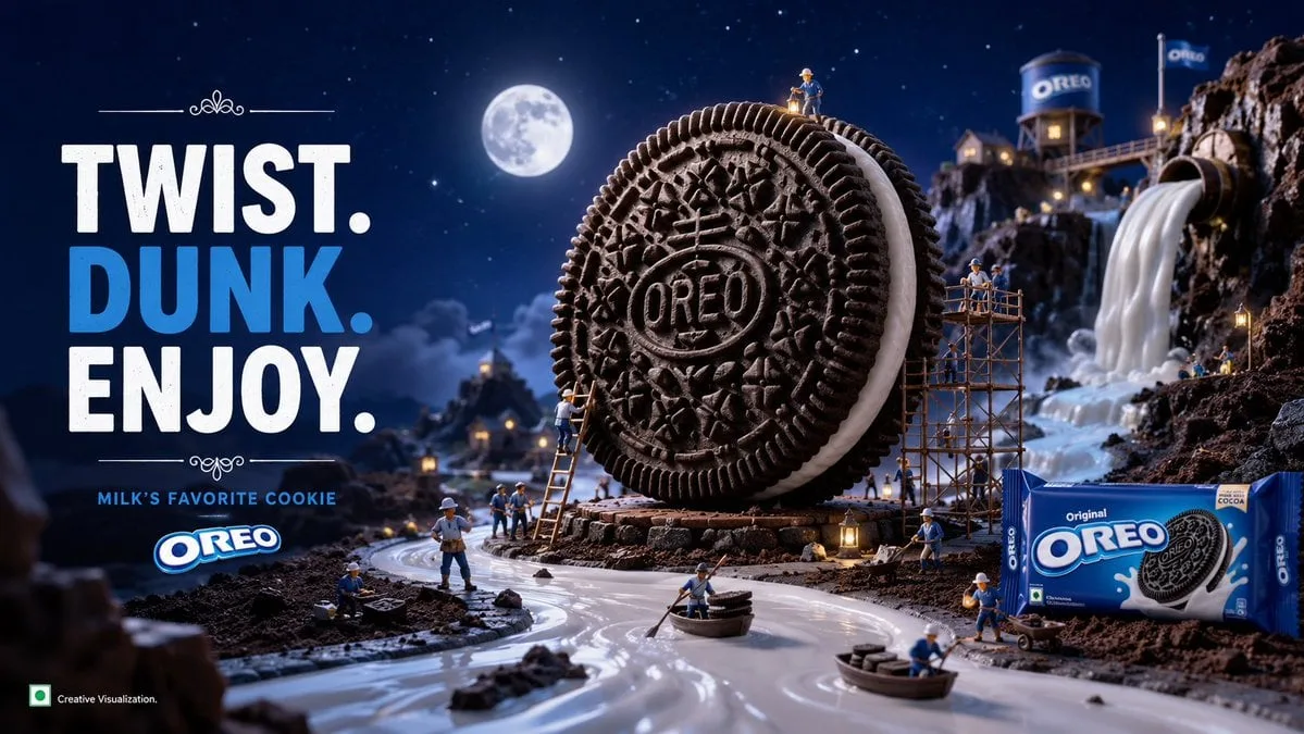 Create a premium advertising poster for [Brand] featuring...