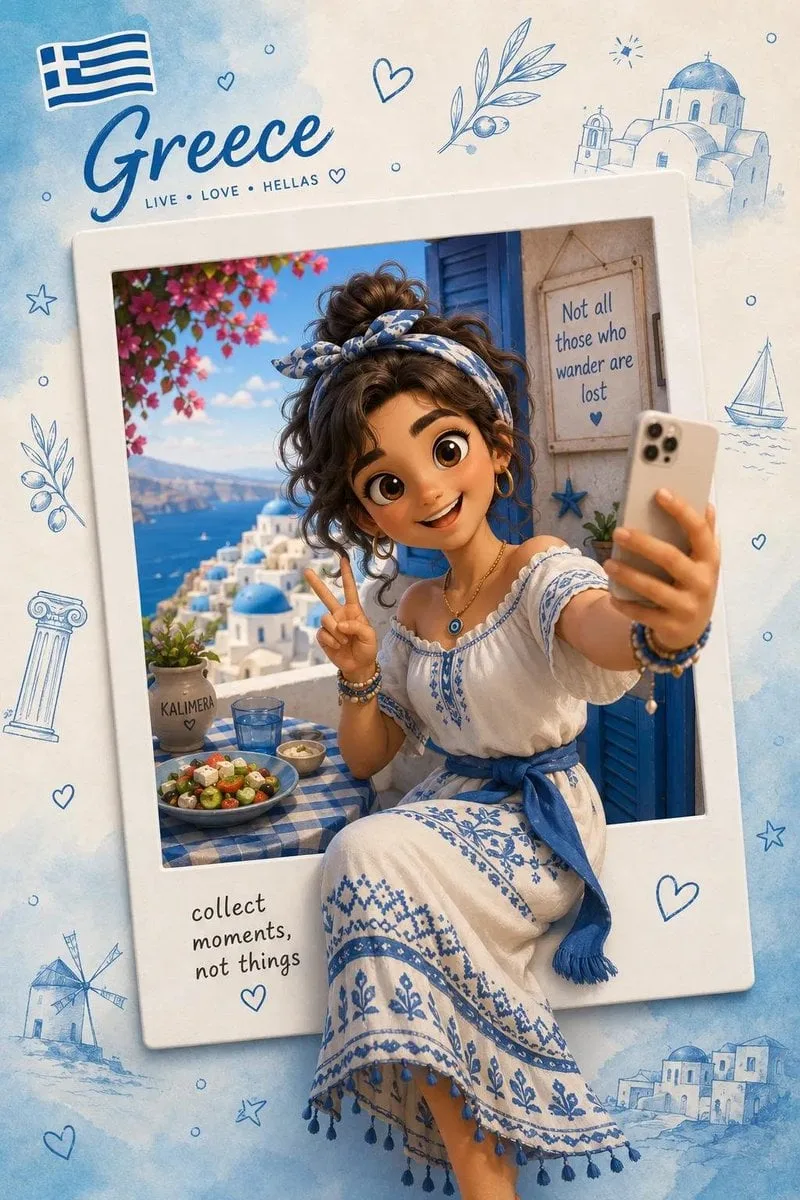 CREATE A PREMIUM 3D TRAVEL POSTCARD / POLAROID SOUVENIR
